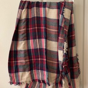 Plaid Blanket Scarf